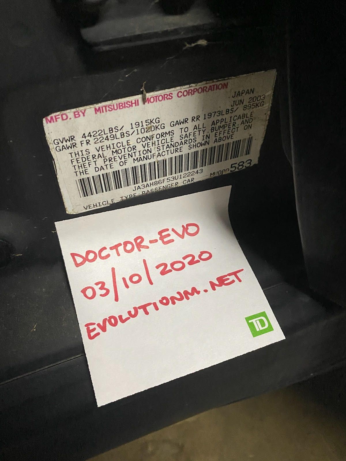 Miscellaneous - EVO 8,9,10 parts - Used - 2003 to 2006 Mitsubishi Lancer Evolution - Downey, CA 90240, United States