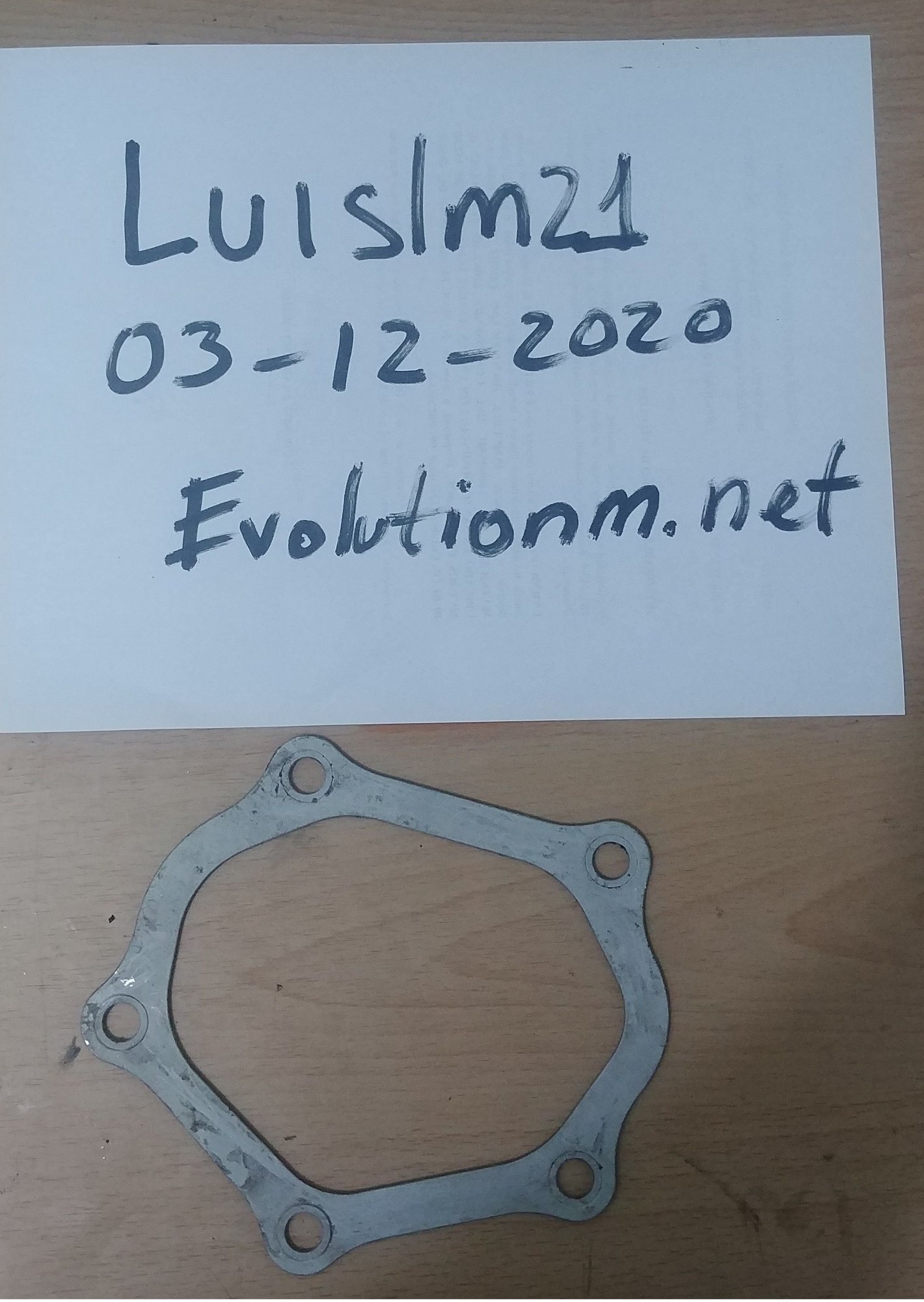 2011 Mitsubishi Lancer Evolution - OEM Turbo Outlet Gasket - Engine - Exhaust - $43 - Miami, FL 33166, United States