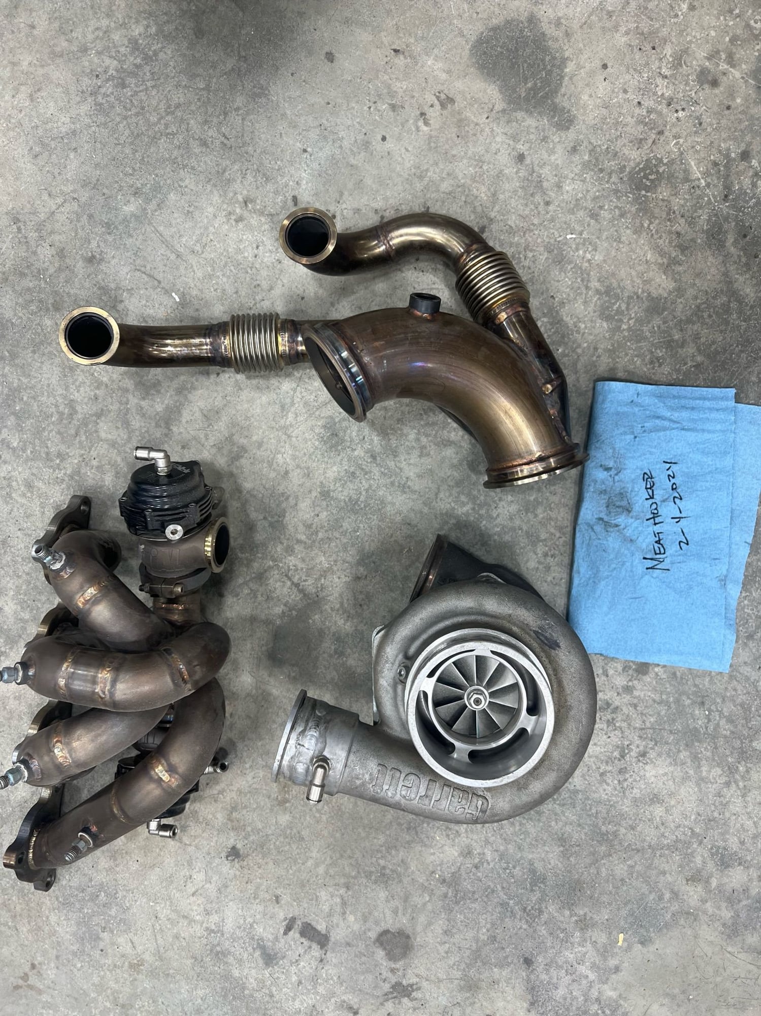 Engine - Power Adders - Gtx3582 gen 2 with Driven Fab dual WG manifold - Used - 2003 to 2006 Mitsubishi Lancer Evolution - Boise, ID 83642, United States