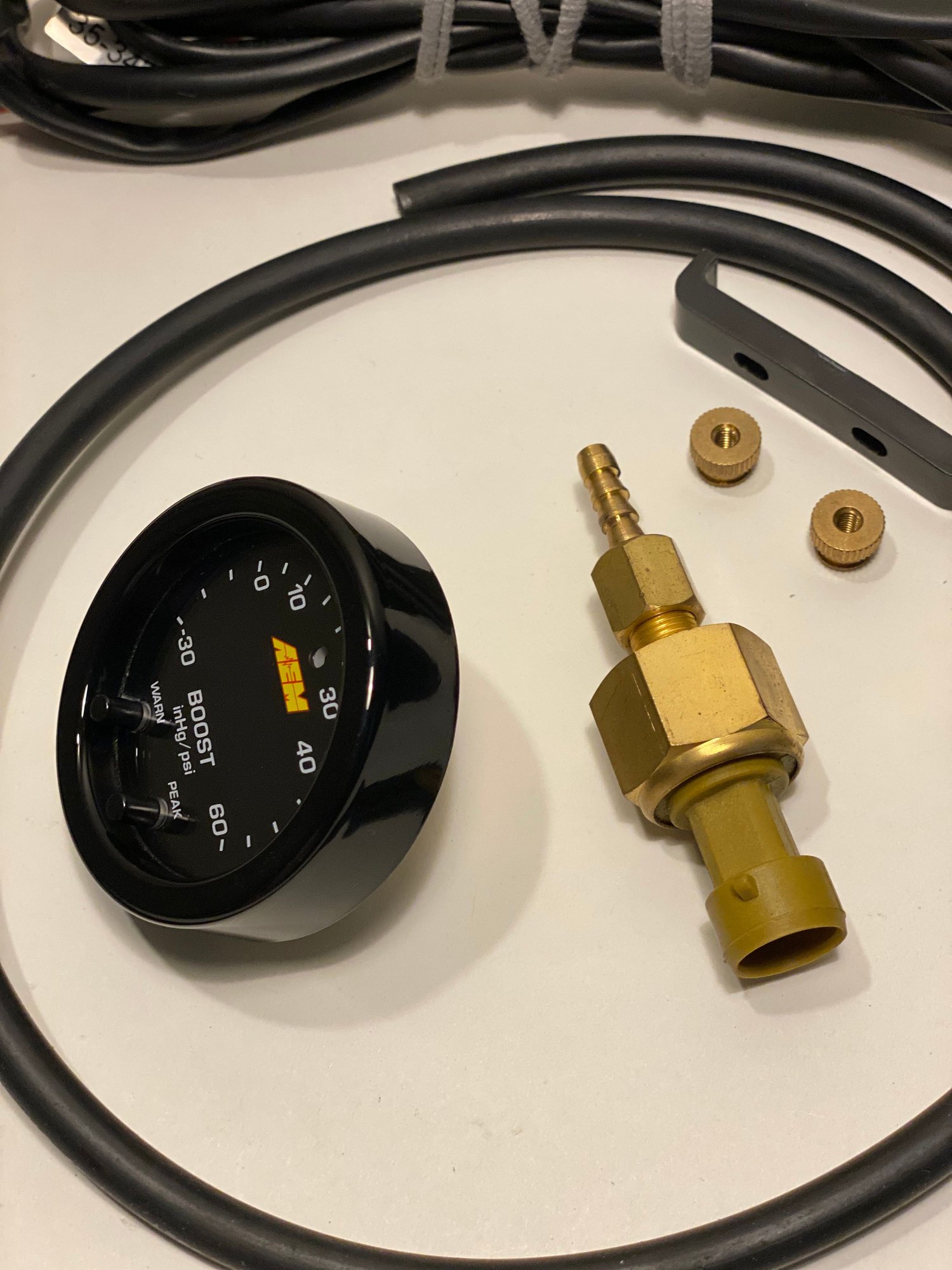 Engine - Electrical - AEM 30-0308 X Series High 52mm LED Boost Pressure Gauge 30-60 psi - Used - 2003 to 2006 Mitsubishi Lancer Evolution - Stamford, CT 06906, United States