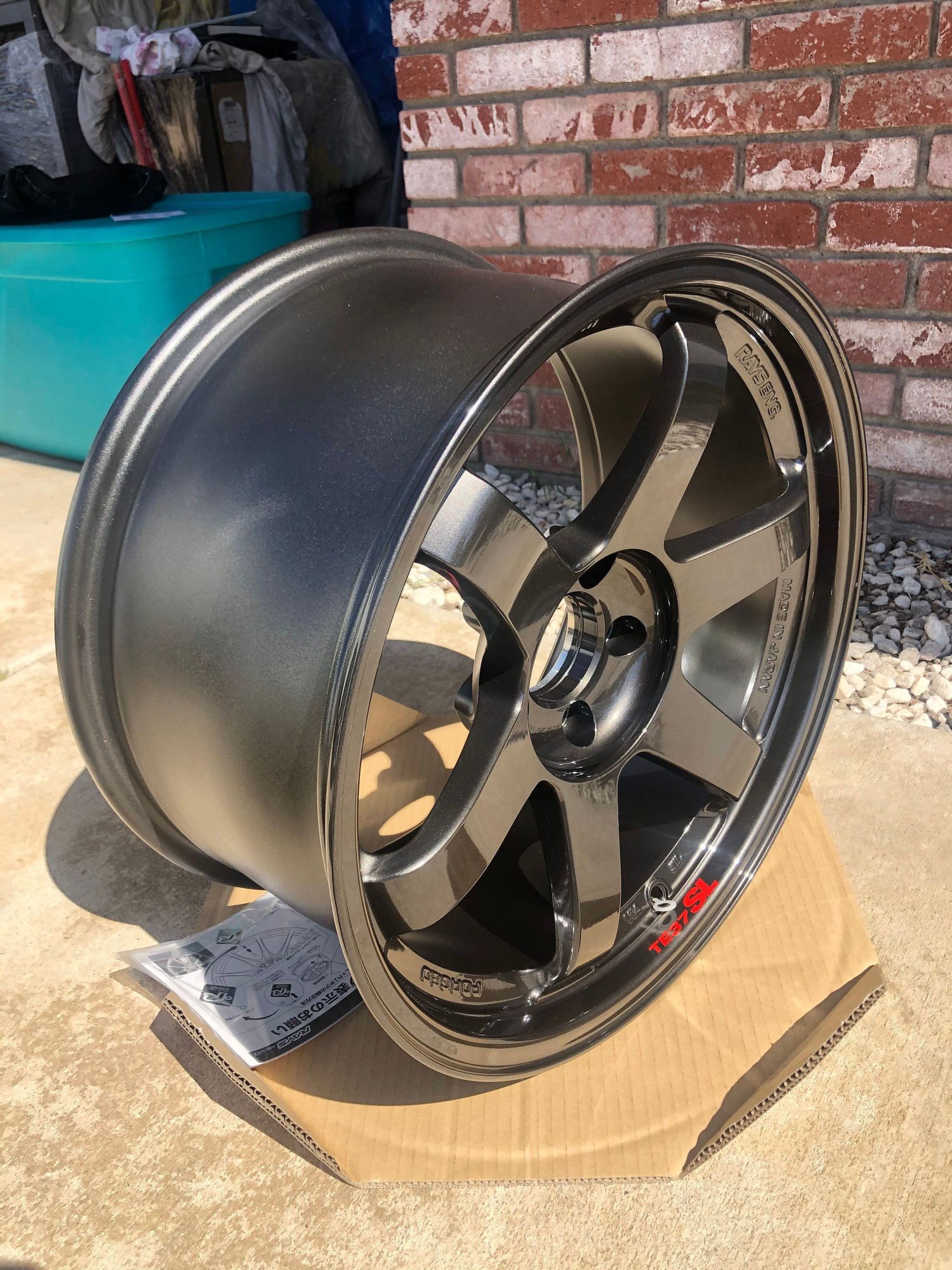 Wheels and Tires/Axles - Diamond black Volk TE37SL 18X9.5 +22 - New - 2003 to 2015 Mitsubishi Lancer Evolution - Riverside, CA 92507, United States