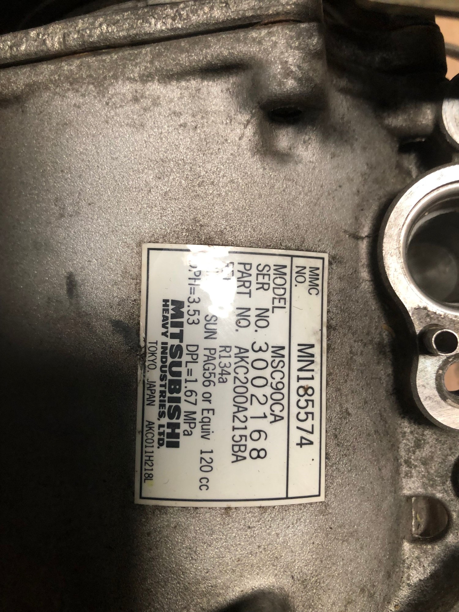 Miscellaneous - Evo 8/9 AC compressor - Used - 2003 to 2006 Mitsubishi Lancer Evolution - Henderson, NV 89052, United States