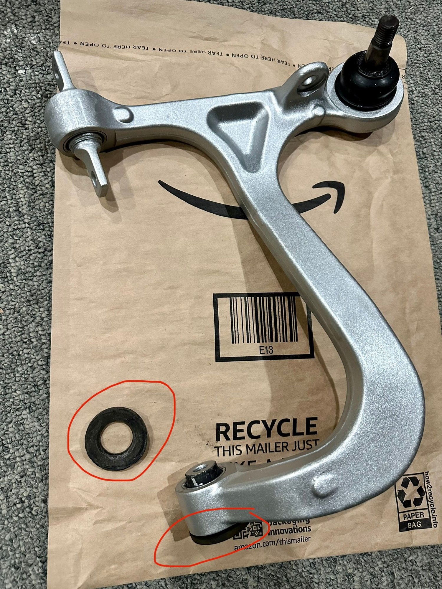 Steering/Suspension - WTB used Evo 8/9 OEM rear upper wishbone arm bushing rubber stopper MB856463 - Used - 0  All Models - Chicago, IL 60014, United States