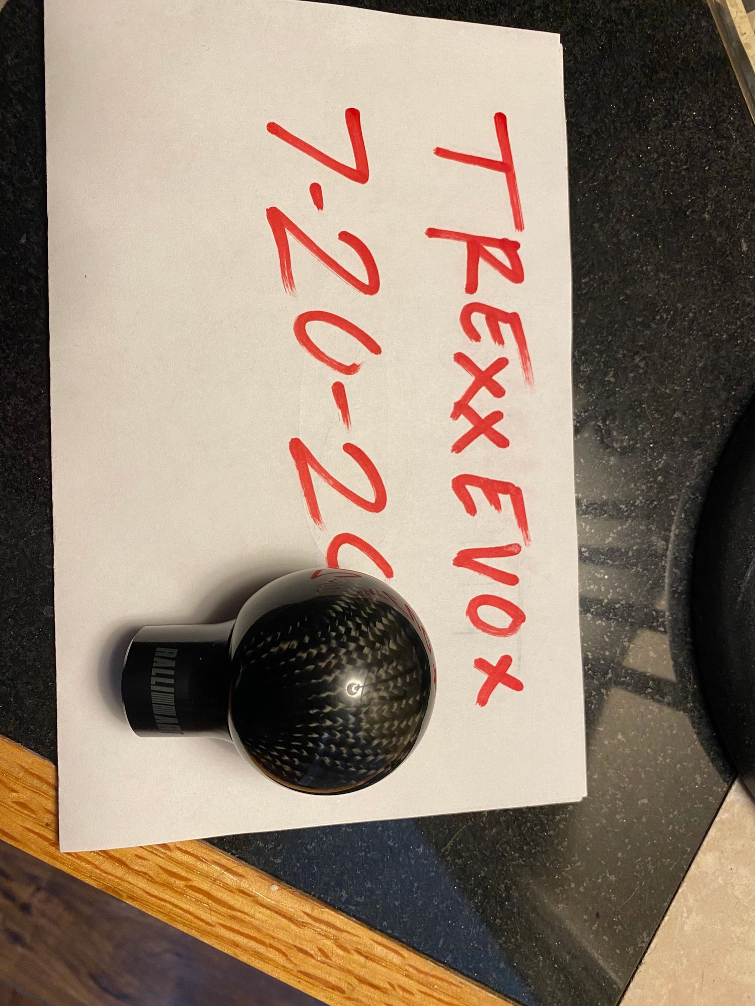Accessories - Ralliart carbon fiber shift knob - Used - Las Vegas, NV 89123, United States