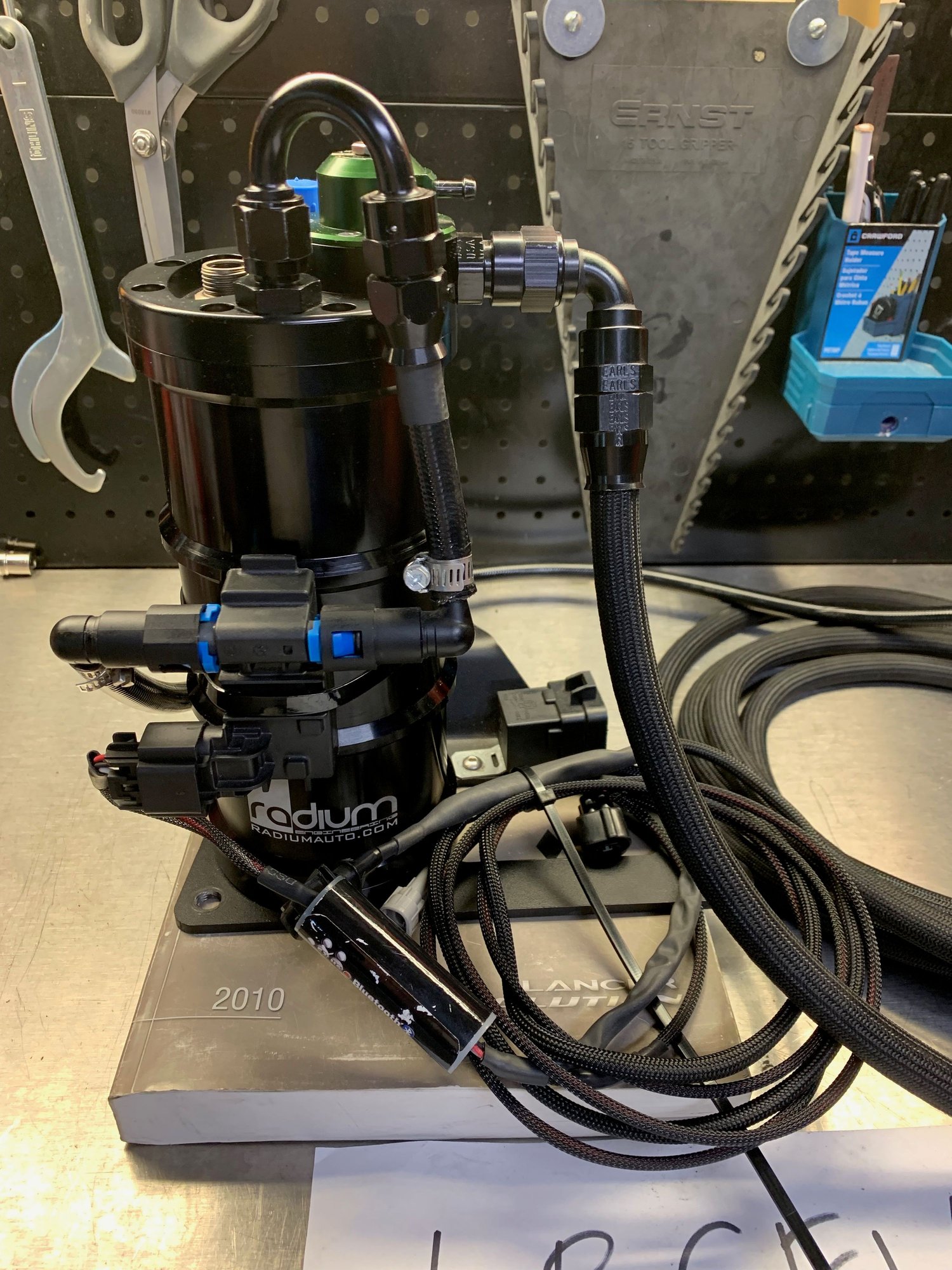 Engine - Intake/Fuel - Radium Surge Tank, FlexFuel Kit and -8AN Fuel System - Used - 2008 to 2015 Mitsubishi Lancer Evolution - Los Angeles, CA 91423, United States