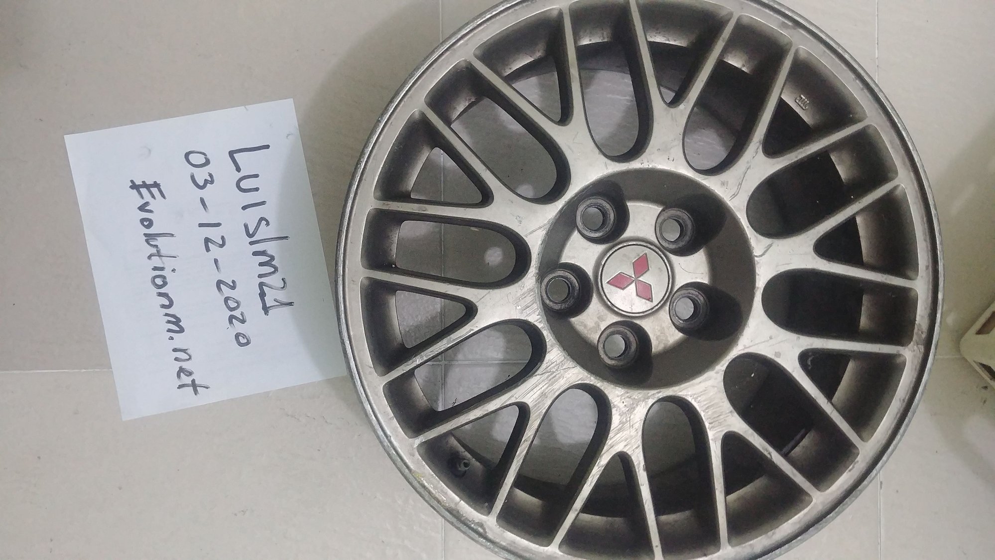 2004 Mitsubishi Lancer Evolution - Evo 7 OEM Rims Pair (just 2) - Wheels and Tires/Axles - $360 - Santo Domingo, Dominican Republic