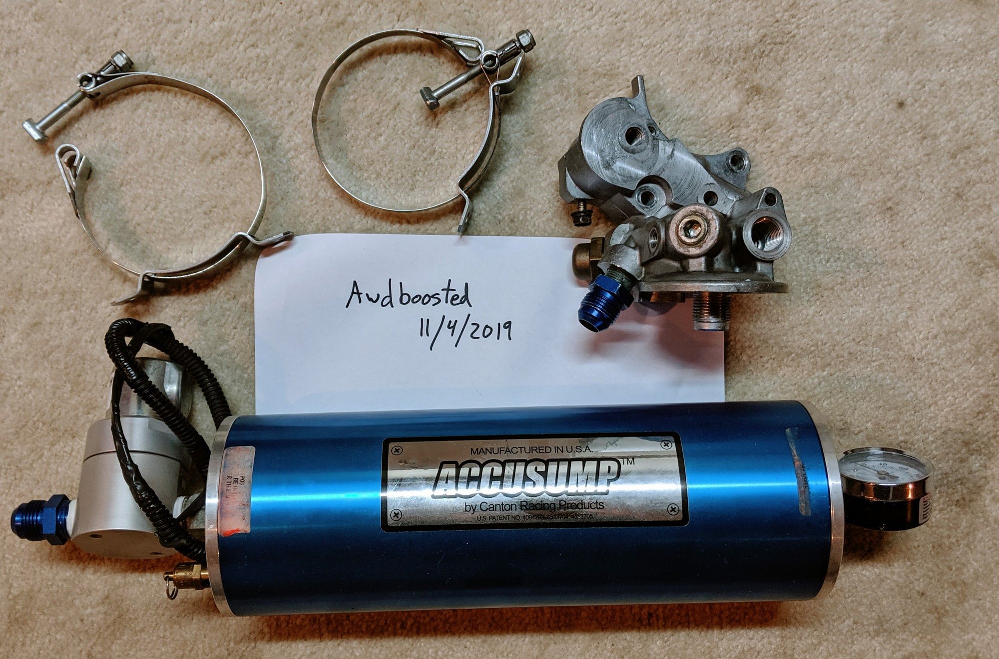 Engine - Internals - Canton Accusump 2 Quart with E valve - Used - Round Lake, IL 60073, United States