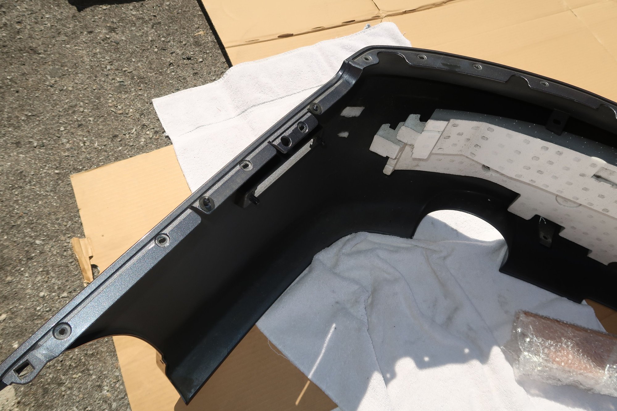 Exterior Body Parts - Mitsubishi Evolution 8 9 OEM Rear Bumper Graphite Gray *Near New Condition* Must See! - Used - 2003 to 2006 Mitsubishi Lancer Evolution - Santa Monica, CA 90405, United States