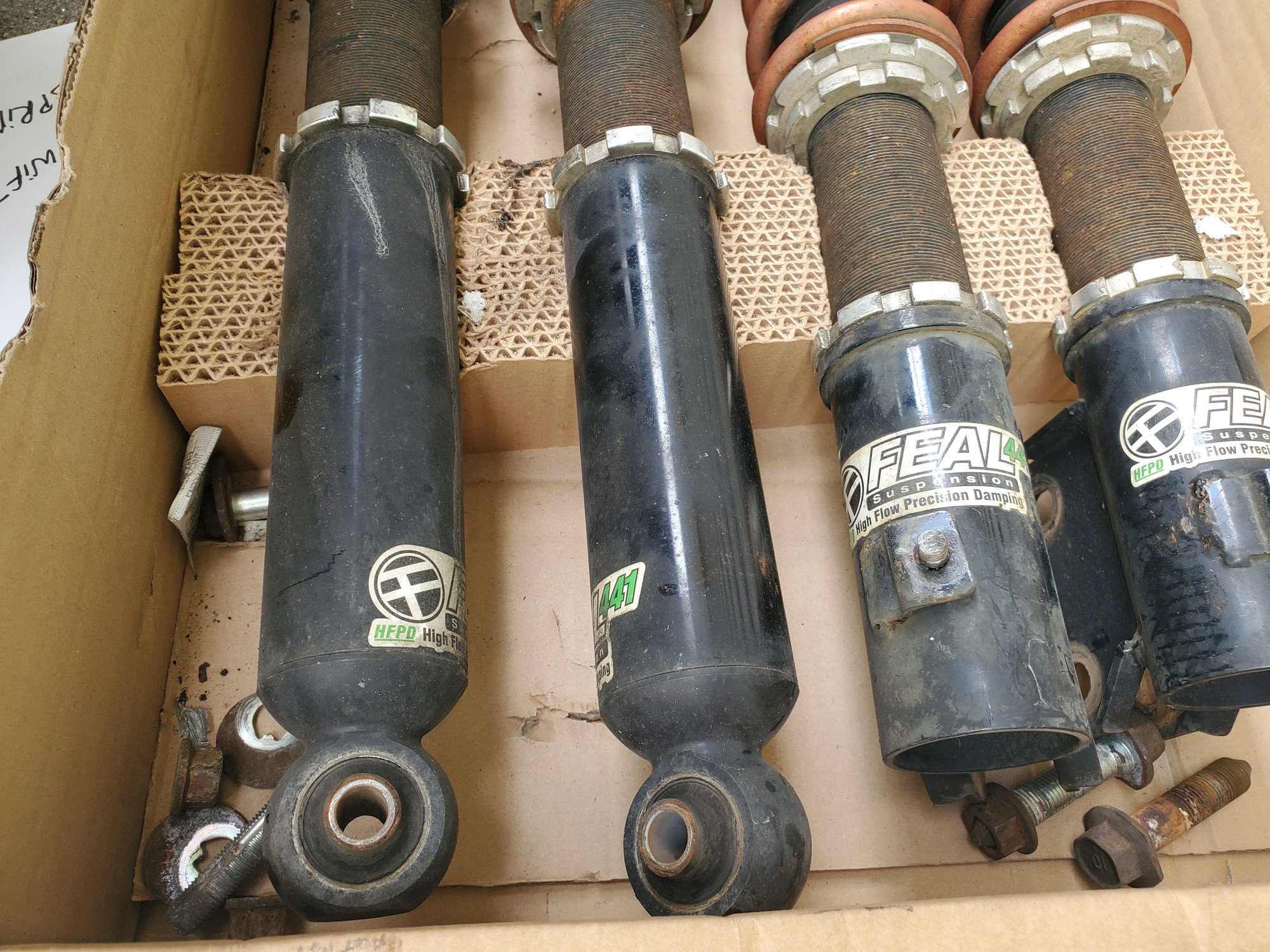 Steering/Suspension - 2012 EVO X GSR FEAL 441 Coilovers with Swift Spring - Used - 2008 to 2015 Mitsubishi Lancer Evolution - Mount Sinai, NY 11766, United States