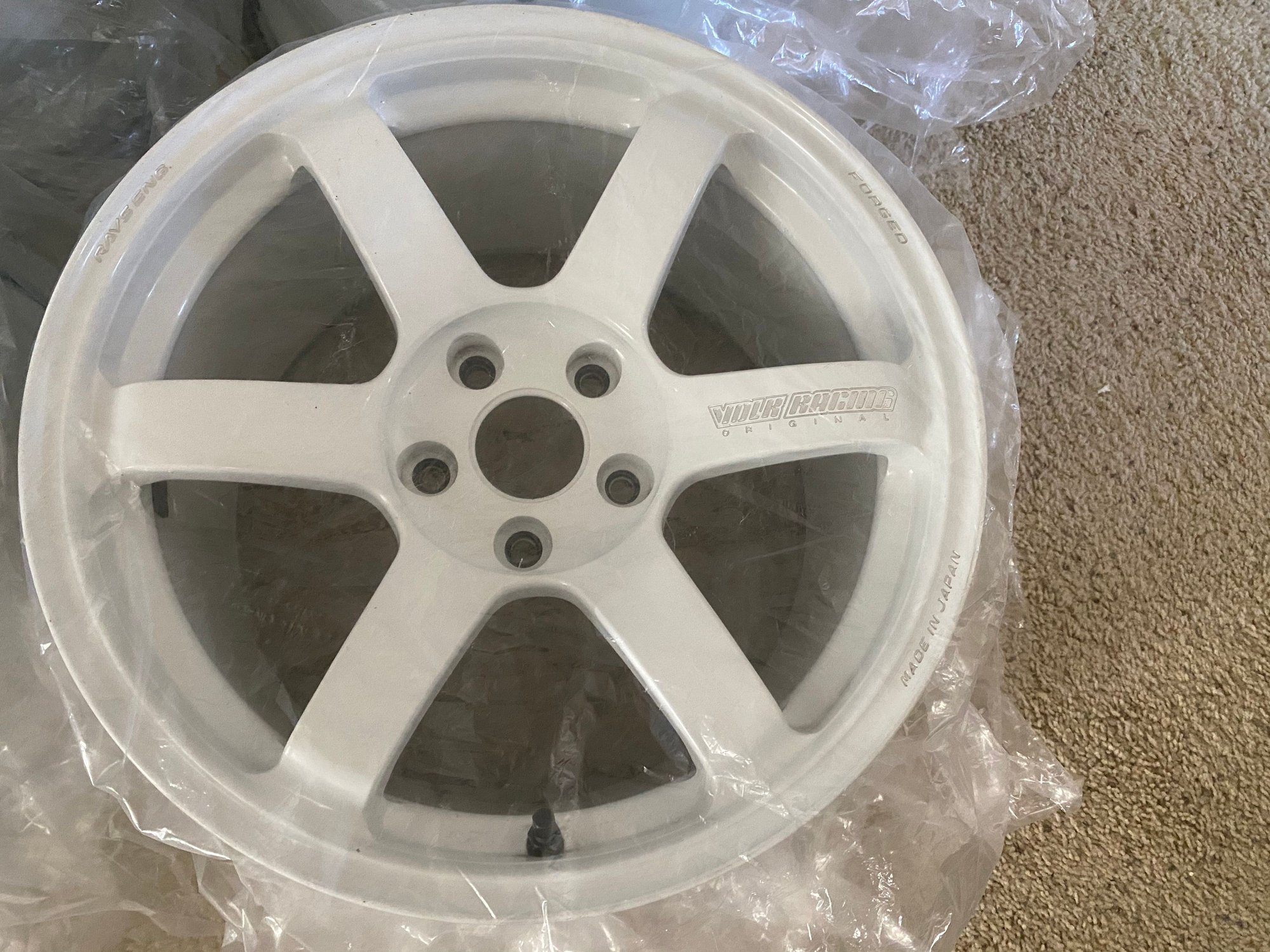 Wheels and Tires/Axles - TE37 Saga Dash white - Used - 2002 to 2021 Mitsubishi All Models - Portland, OR 97236, United States