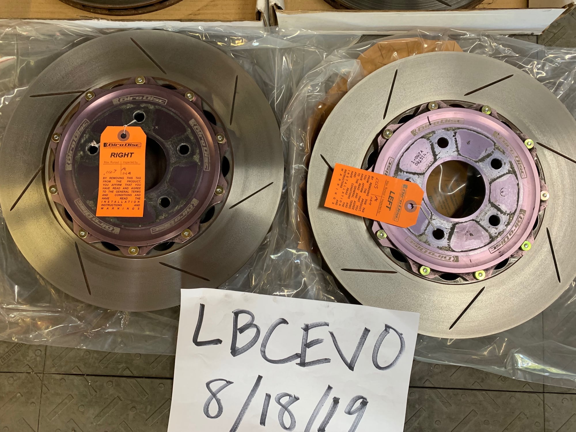 Brakes - Girodisc Front/Rear 2 Piece Rotors & RB ST-43 - Used - 2008 to 2015 Mitsubishi Lancer Evolution - Los Angeles, CA 91423, United States