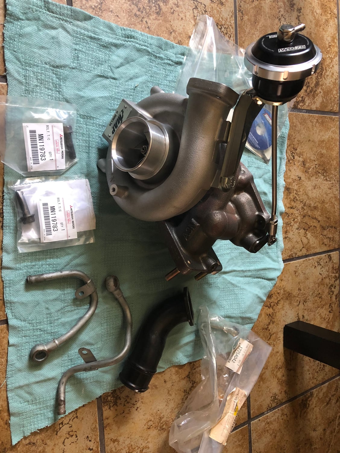 Engine - Power Adders - Evo 8/9 Parts Turbo, Injector, Down Pipe, Steering, Quick Release - New - 2003 to 2006 Mitsubishi Lancer Evolution - Los Angeles, CA 90026, United States