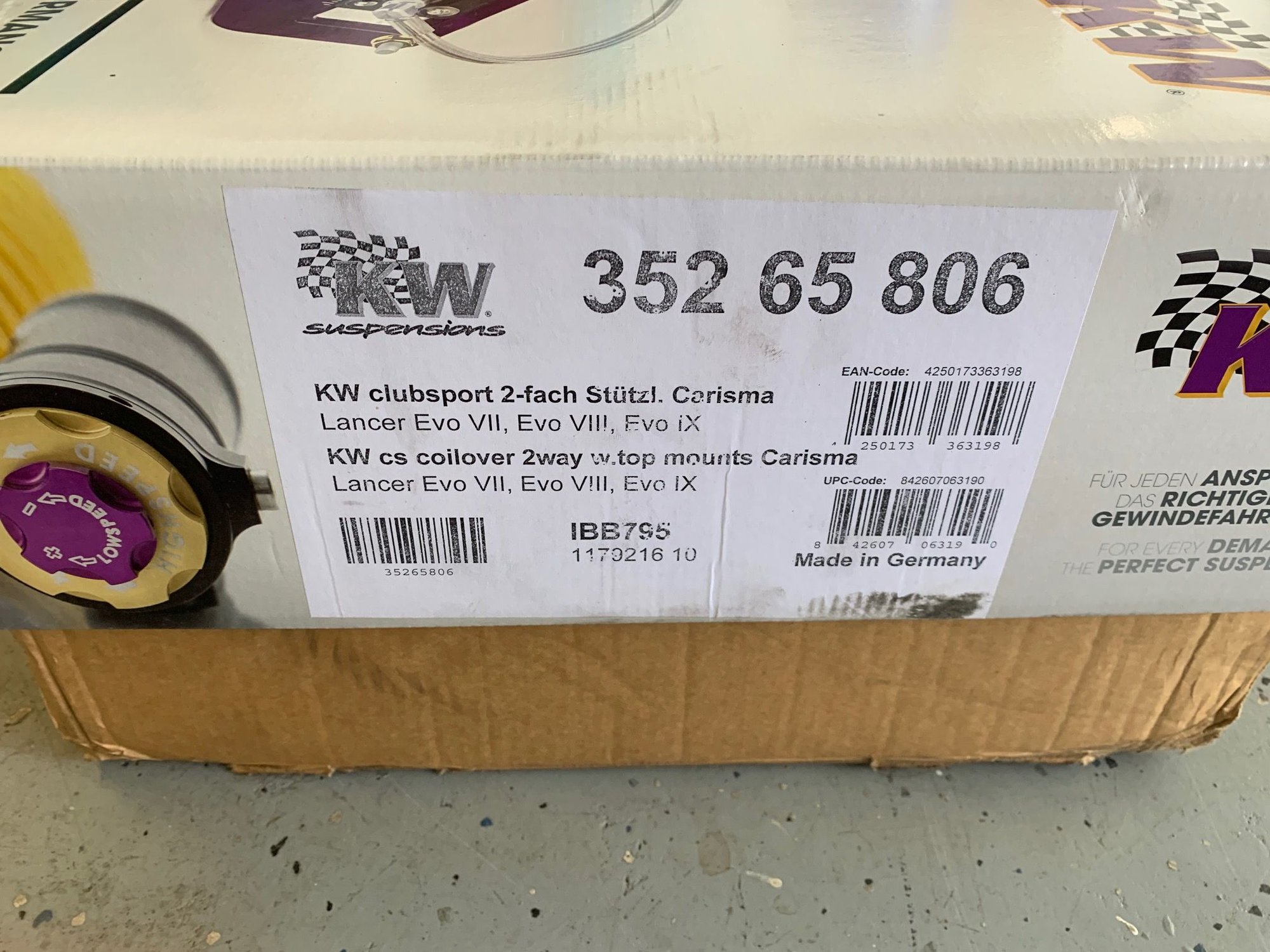 Steering/Suspension - KW Clubsport 2-way Adjustable Coilovers - Used - 0  All Models - Winter Park, FL 32789, United States