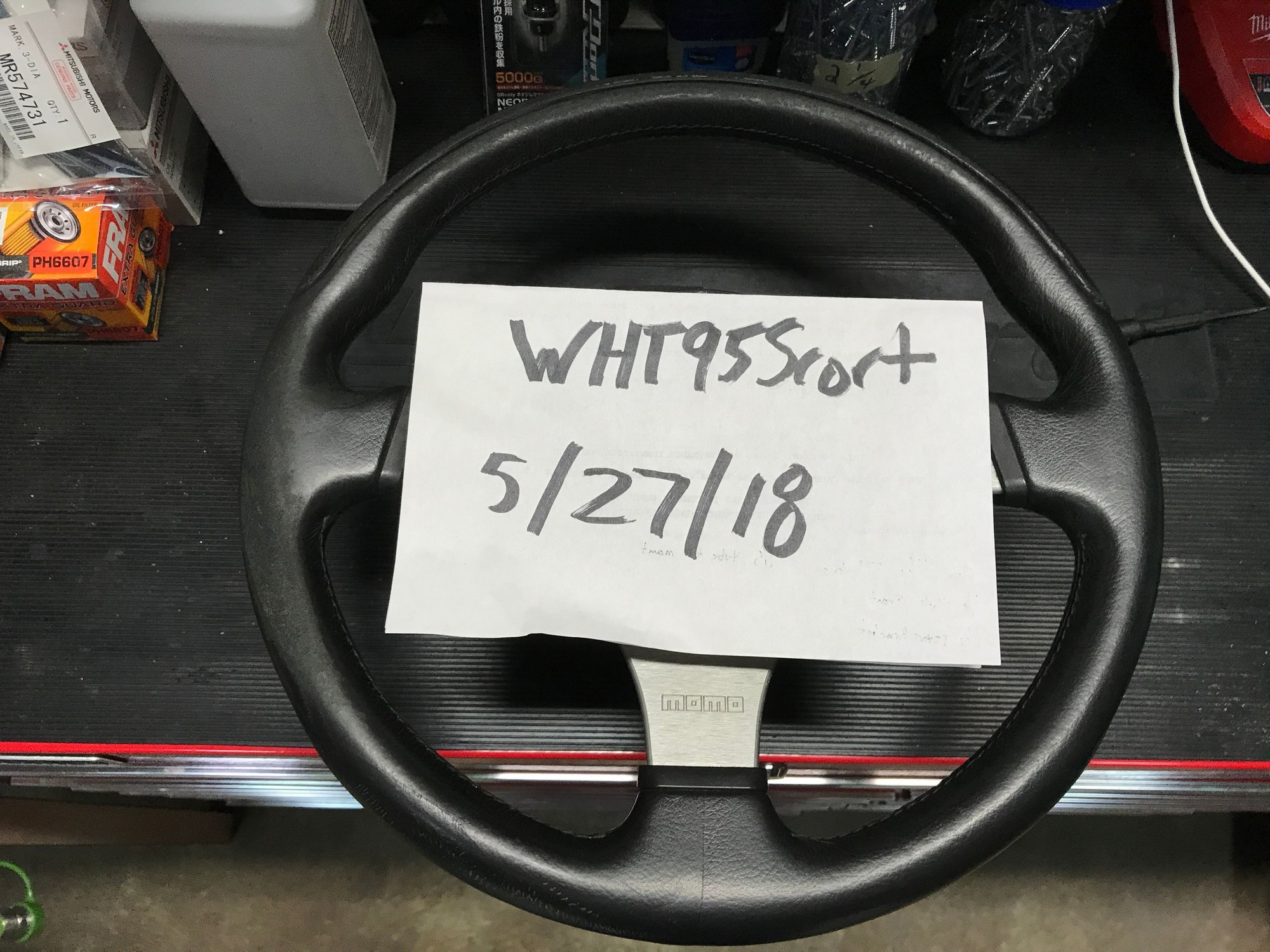 Interior/Upholstery - JDM Evo 7 steering wheel - Used - 2003 to 2006 Mitsubishi Lancer Evolution - Spotswood, NJ 08884, United States