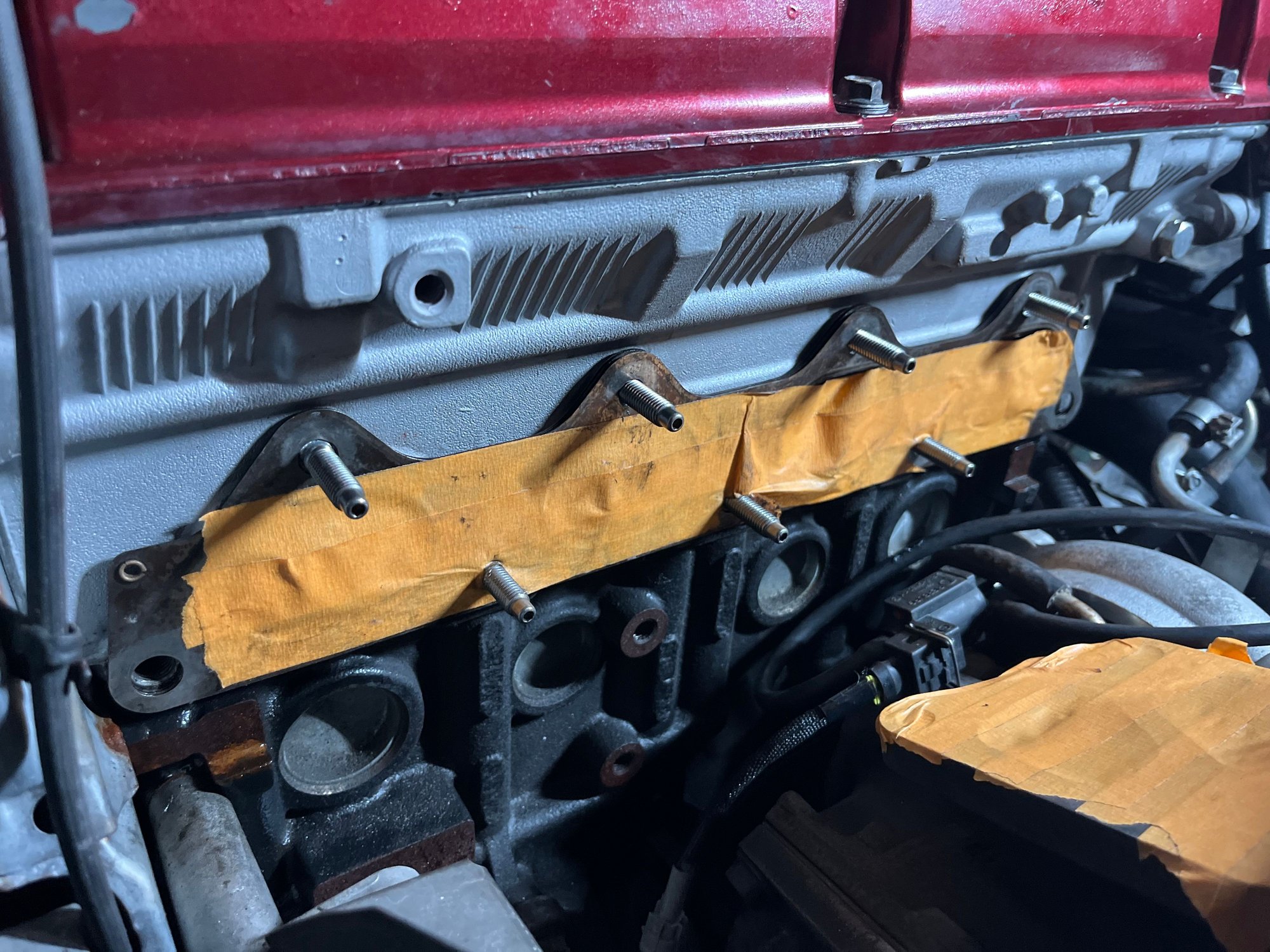 Picked up stainless 12 point exhaust studs as well as the turbo bolt from STM