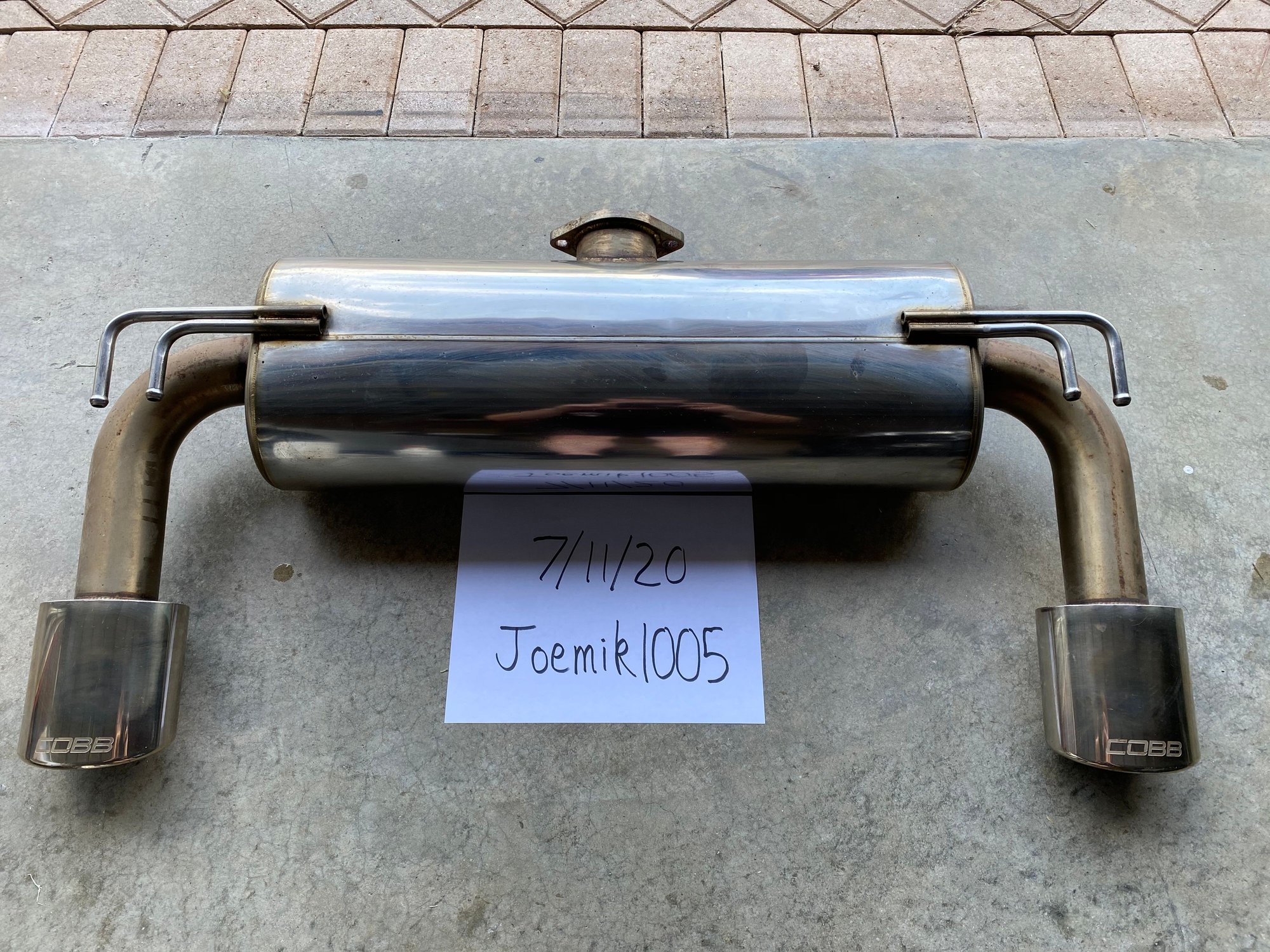 Engine - Exhaust - Cobb Axleback and OEM midpipe - Used - 2008 to 2015 Mitsubishi Lancer Evolution - Cape Coral, FL 33914, United States