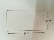my current front ENDLESS Brake Pads is vertical length 6.6 cm and horizontal length 13 cm