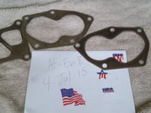 Stock VIII turbo gaskets...excellent cond,,,2 - o2...1 - Manifold