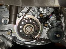 Perfect camshaft and crank timing + tension.