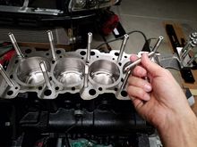 I decided to upgrade to ARP 625+ head studs because I did not like that you can't even touch L19's without wearing gloves.  You can reuse these head studs multiple times and be ok..and you can touch them!