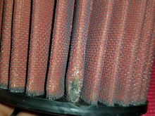 Wear mark on filter