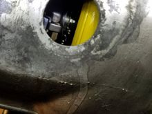 Clutch Inspection hole. TOB is seated into Monolock