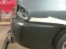 Testing the fit with the jdm rear fascia and no crash beam 