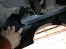 it is really tight on the edge, there is only about 1/8 inch of clearance