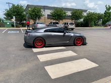 Here it is after I got the tires and wheels mounted. I forgot the center caps at home. 