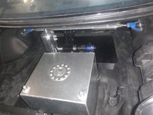 1500+ HP Fuel set up - 40l Fuel Cell, Carter Black 100gph lift pump, 2.5l surge tank, 2x High Flow fuel filters, 2x AEM 320lpm fuel pumps, Magnus 1000+HP fuel rail, FIC 2150cc injectors, Sard FPR (to be changed). To come... -10an 200 series braided fuel line (feed) and -8an 200 series braided return.