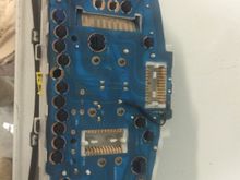 This shows the repair to the back of the gauge cluster