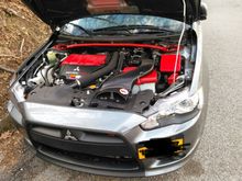 Plasti dipped engine bay