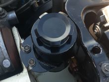 Installthe stm evo 8 power steering reservoir.