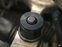 Bushing covers where hitch pin goes through, and inner hole looks too big allowing play in the cable movement
