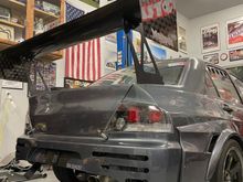 Chopped up rear bumper to add a little spice 