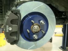 C5 Caliper mounter to Custom Bracket with Evo X Rotor