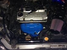 Painted the heat shield because it looked horrendous ! Btw ordered some more parts for the turbo . Mores pictures soon .