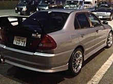 After I swapped the truck from a crashed/soon to be junked Evo 4 Ralliart Edition