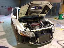 Advan Rg on evo 7- after fresh paint work