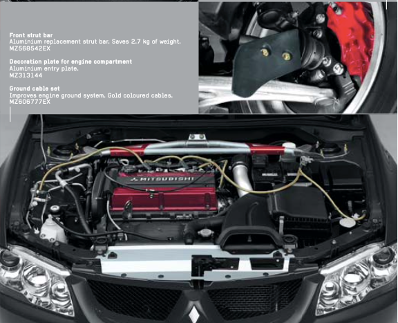 Steering/Suspension - Lightweight OEM Option Front Strut Bar - Used - 2003 to 2006 Mitsubishi Lancer Evolution - Bristol, CT 06010, United States