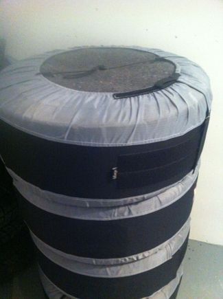 Felt padding goes on the top of each wheel face.