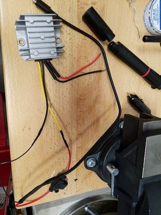 Soldering USB connector to power supply