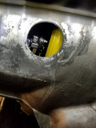 Clutch Inspection hole. TOB is seated into Monolock