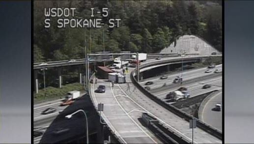 Now this was taken at least an hour after it happened so traffic is moving faster now. 