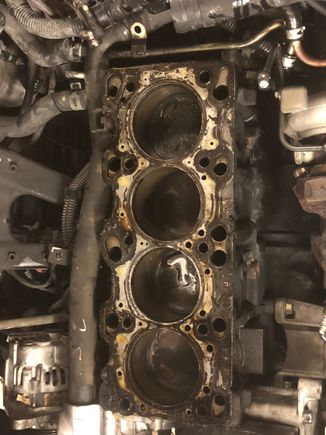 Pistons before i cleaned them