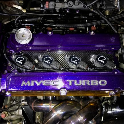 My beautiful COP kit with real carbon fiber mounting plate and Denso coils.