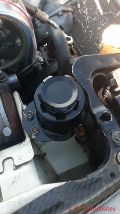 Installthe stm evo 8 power steering reservoir.