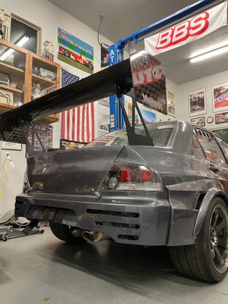 Chopped up rear bumper to add a little spice 