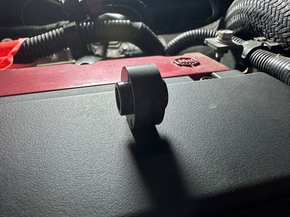 Plastic spacer removed