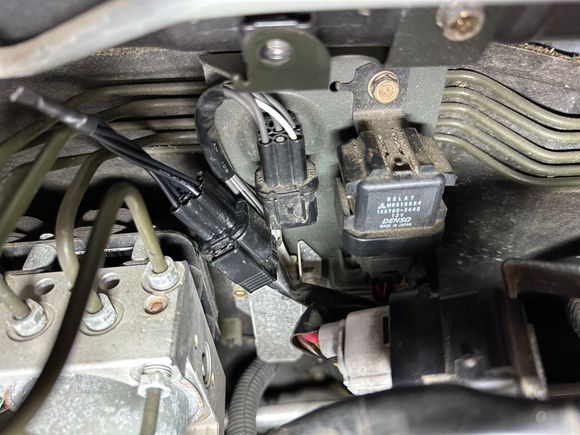 Resistor box disconnected and electrical connection terminated by FIC plug